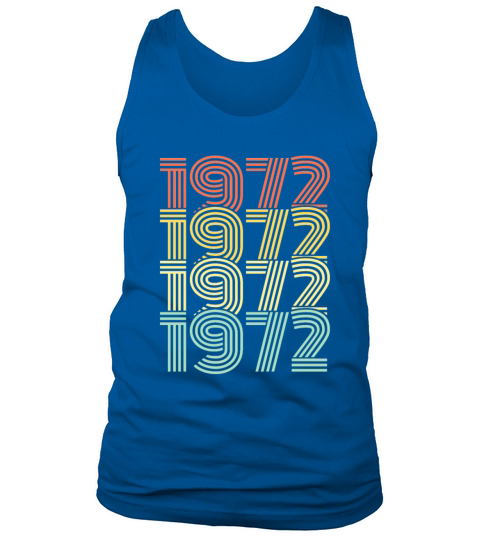 1972 birthday year vintage birthday gift Men's Tank Top