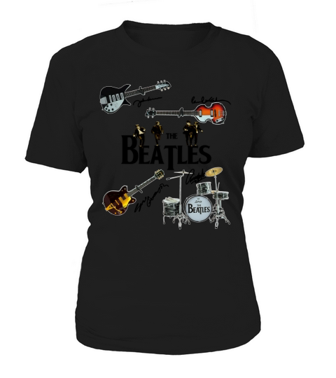 The Beatles Guitars Drummer Signatures Women's T-Shirt