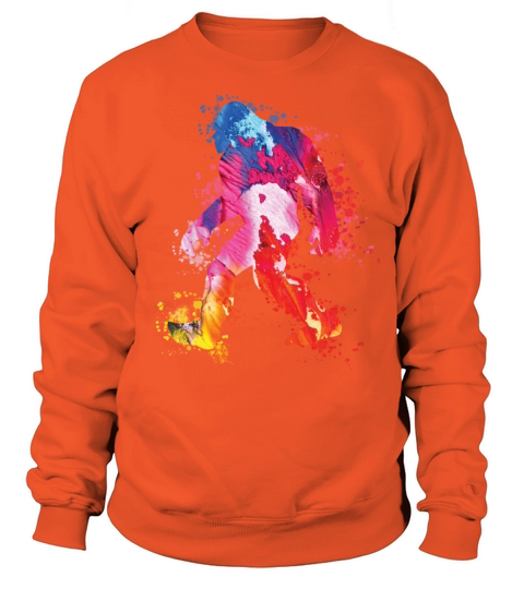 Bigfoot Color Silhouette Sasquatch Art Men's Sweatshirt