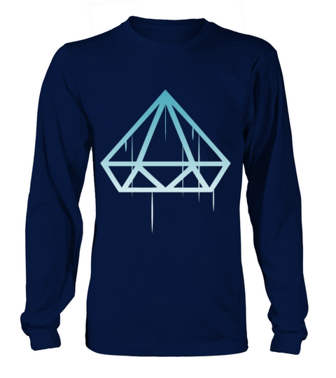 upside down diamond turq Women's Long Sleeve