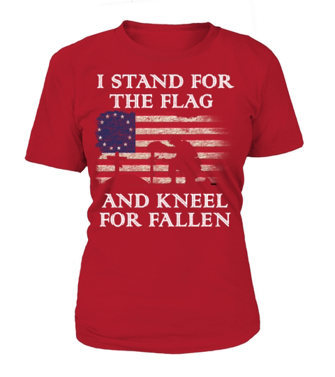 I Stand For The Flag Kneel For The Fallen - cross Women's T-Shirt