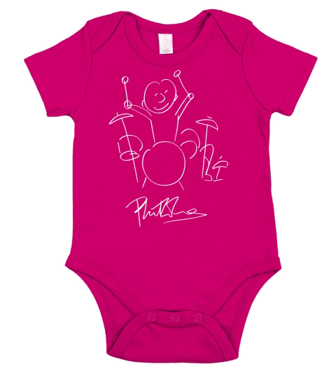 Phil Collins Drummer Short Sleeve Baby One-Piece