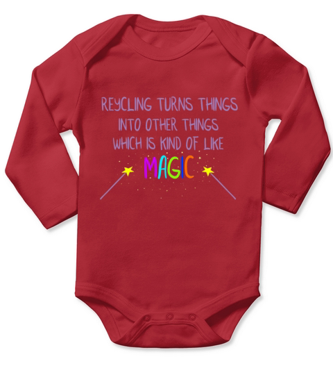 Recycling Kind Magic Long Sleeve Baby One-Piece