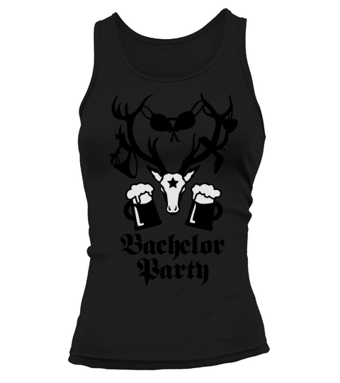 11 deer bachelor party fun funny love stag night Women's Tank Top
