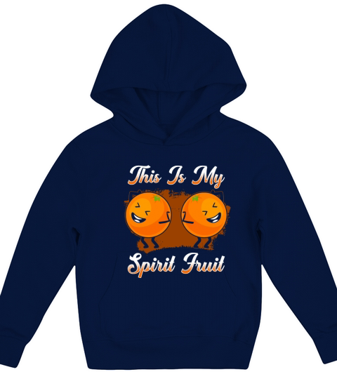 Orange Funny Saying Kids Hoodie