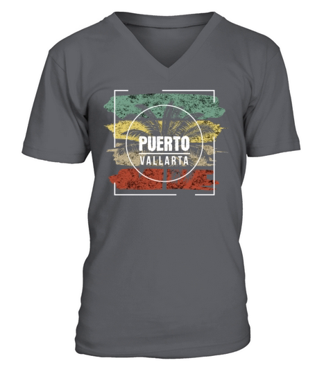 Puerto Vallarta Mexico Vacation Souvenir Men's V-Neck T-shirt