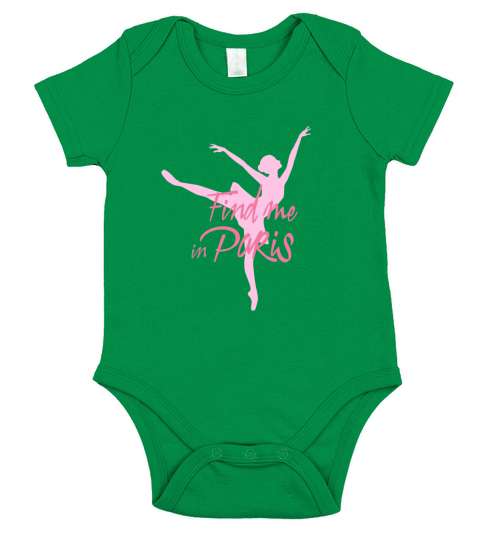 Find Me in Paris Ballet Short Sleeve Baby One-Piece