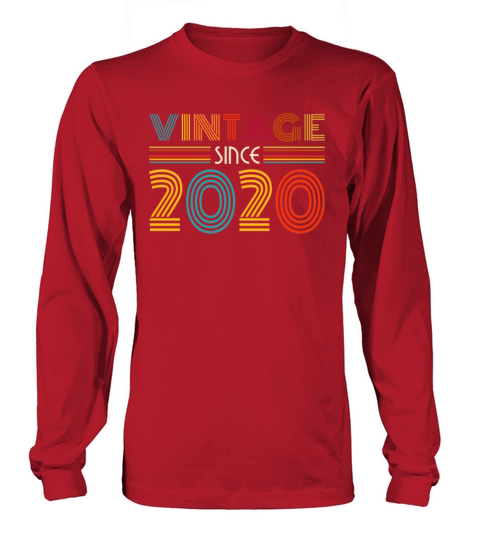 Vintage Since 2020 Men's Long Sleeve