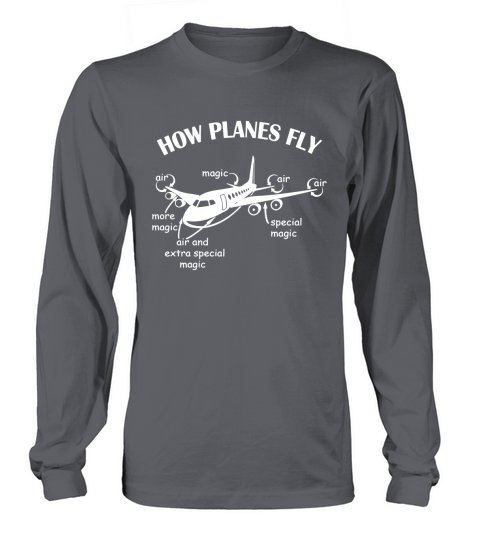 Dieses ist, wie Flugzeuge lustiges Ingenieur-T-Shirt fliegen Long sleeved Unisex