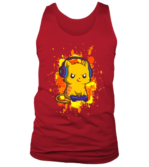 Video Gaming Cat Gift for a Video Games Player Tank Top Unisex