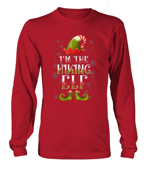 Hiking Elf Christmas Gift Women's Long Sleeve