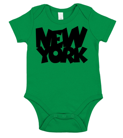 New York Short Sleeve Baby One-Piece