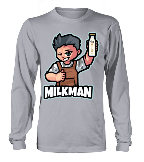 Mitch the Milkman servicing homes Men's Long Sleeve