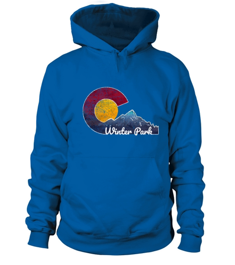Winter Park Colorado Flag Inspired Women's Hoodie
