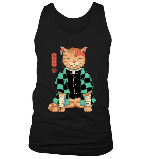 Demon Slayer Cat Men's Tank Top