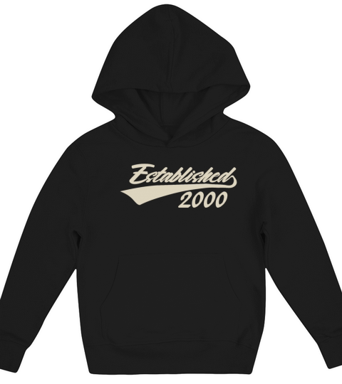 Established 2000 Cool 21st Birthday Gift Men Women Kids Hoodie