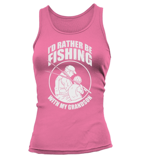 Grandpa Rather Be Fishing With Grandson Women's Tank Top