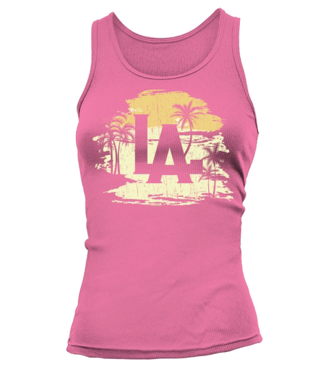 LA Los Angeles Vintage palm trees Women's Tank Top