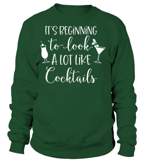 Look A Lot Like Cocktails Funny Christmas Xmas Women's Sweatshirt