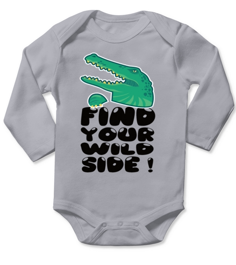 Crocodile - Find Your Wild Side Long Sleeve Baby One-Piece