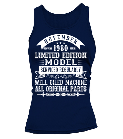 Vintage November 40 Year 1980 40th Birthday Gift Women's Tank Top