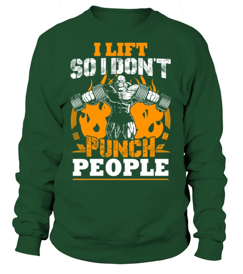 I Lift So I Dont Punch People Women's Sweatshirt