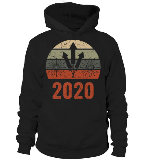 Happy New Year 2020 January 1st Fireworks Merry Women's Hoodie