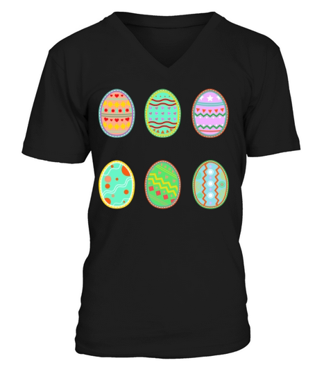 Easter Eggs V-Neck T-shirt