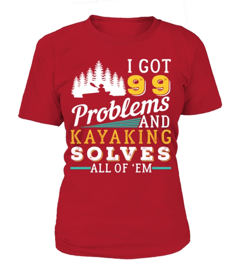 Kayaking Fan Sport Lover Canoe T-Shirt Woman