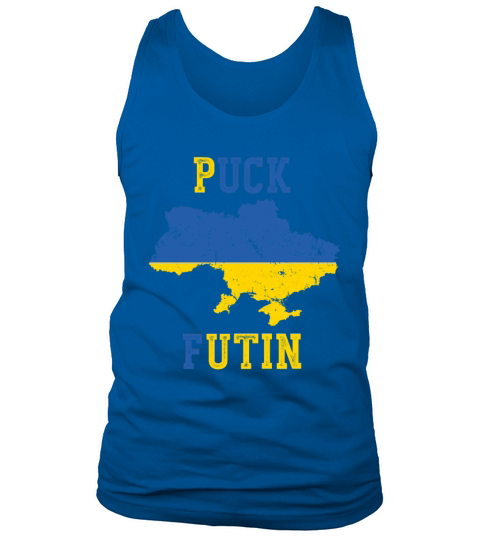 We Stand By Urkraine Peace Puck Futin No war Tank Top Unisex