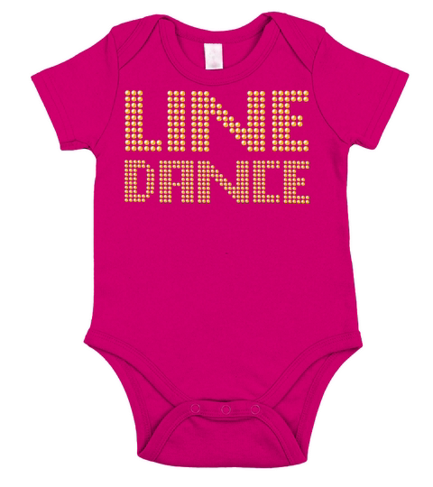 Line Dance Short Sleeve Baby One-Piece