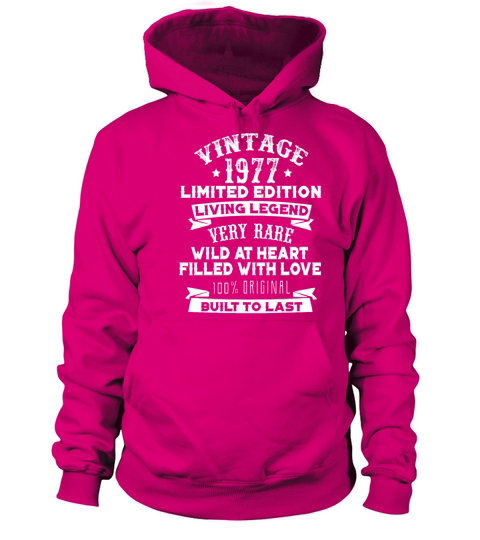 Vintaged 1977 Living Legend Built To Last Women's Hoodie