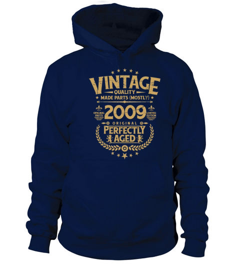 Vintage Birthday Tee Funny Shirt For Him 2009 Women's Hoodie