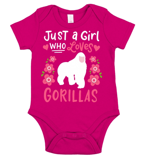 Gorillas Ape Gorilla Lover Short Sleeve Baby One-Piece