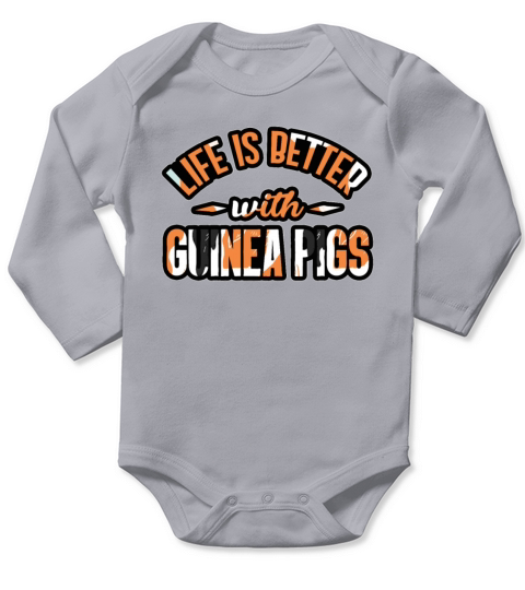 Guinea Pig Long Sleeve Baby One-Piece