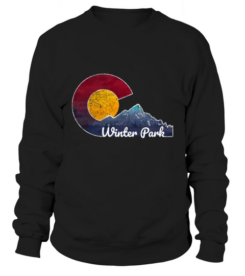 Winter Park Colorado Flag Inspired Men's Sweatshirt