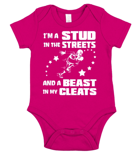 Football Short Sleeve Baby One-Piece