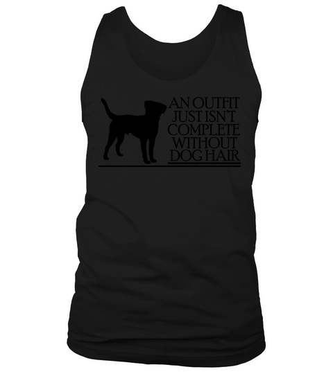 an outfit just isnt complete without dog hair Men's Tank Top