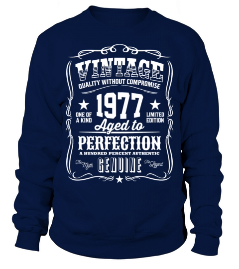 Vintage 1977 Aged to Perfection Men's Sweatshirt