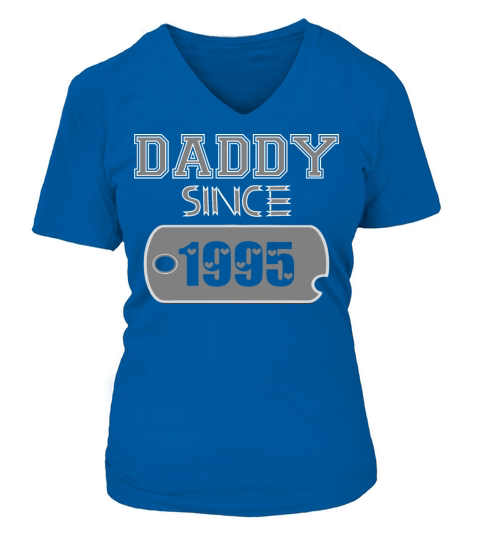 Daddy Since Tag 1995 Happy Fathers Day Women's V-Neck T-shirt