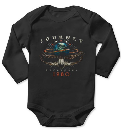 Journey Rock Band Music Group Departure 1980 Long Sleeve Baby One-Piece