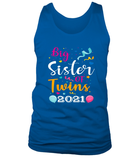 Big Sister of Twins 2021 Pregnancy Tank Top Unisex