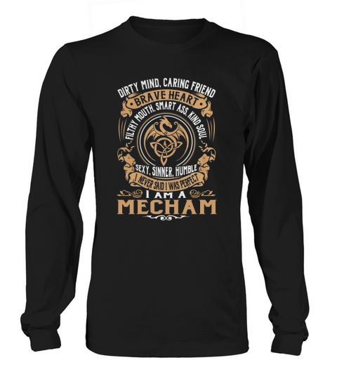 MECHAM Brave Heart Dragon Name Shirts Long sleeved Unisex
