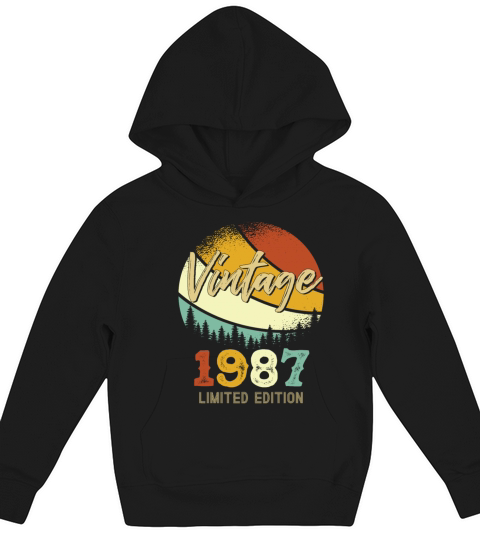 Vintage 1987 Limited Kids Hoodie