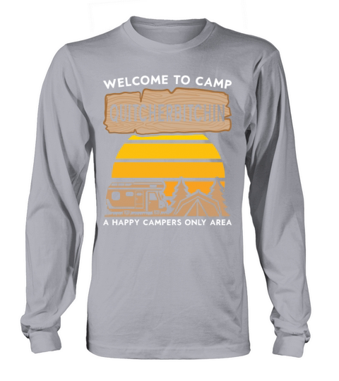 Camping Motorhome Welcome To Camp Men's Long Sleeve