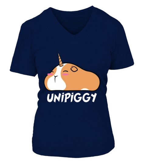Guinea Pig Unicorn Pet Lovers Cute Funny Mom Gift Women's V-Neck T-shirt
