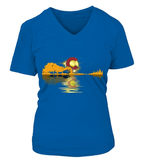 Guitar Colorado V-neck T-Shirt Woman