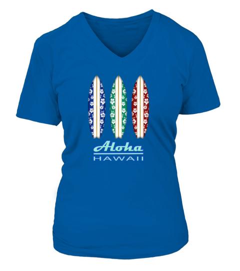ALOHA - Hawaiian Surfboards Women's V-Neck T-shirt