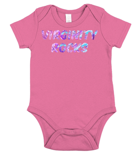 Virginity Rocks Colorful Funny Cool Letters Short Sleeve Baby One-Piece