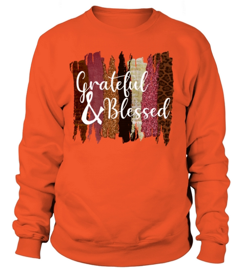 Grateful and Blessed brushstroke design Women's Sweatshirt
